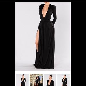 Black maxi dress